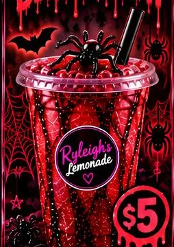 Illustration of the Black Widow drink